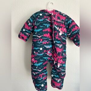 Columbia Kids' Pink and Blue Patterned Footie